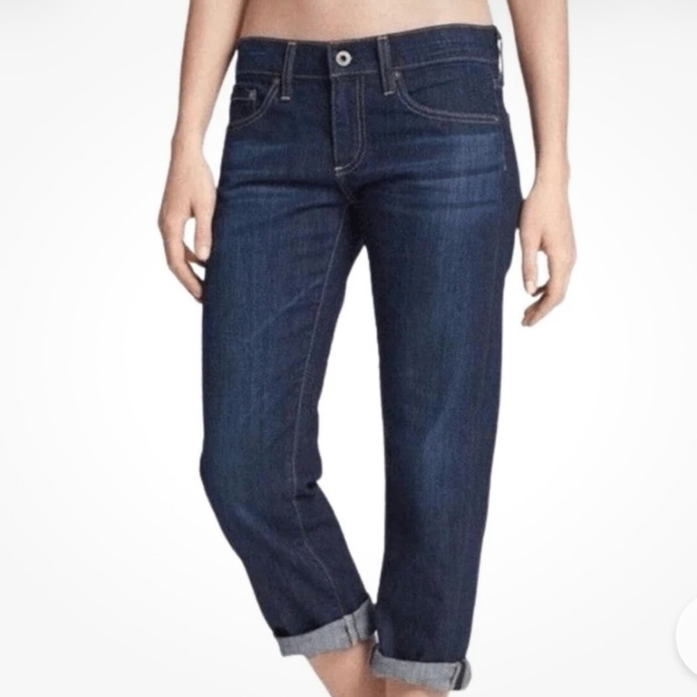 AG Adriano Goldschmied Tomboy Cropped Relaxed Straight Jeans Size 31